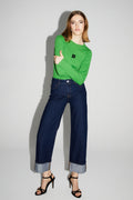 Denim Kate Straight Bleu Brut Fabriqué Au Portugal