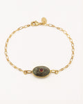 Bracelet Mini Deva - Or & Pierre Labradorite