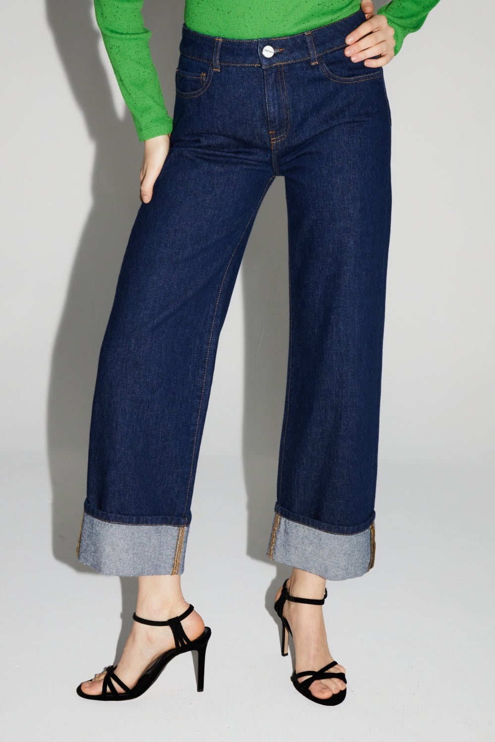 Denim Kate Straight Bleu Brut Fabriqué Au Portugal