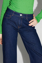 Denim Kate Straight Bleu Brut Fabriqué Au Portugal