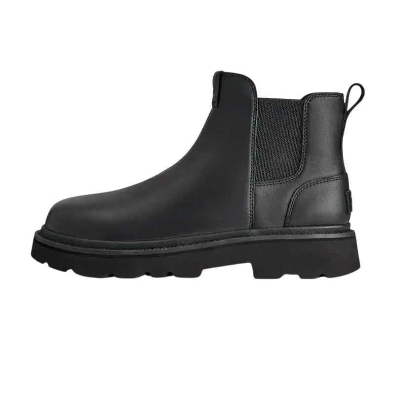 UGG M Chelsea Lug Leather Boots - Black