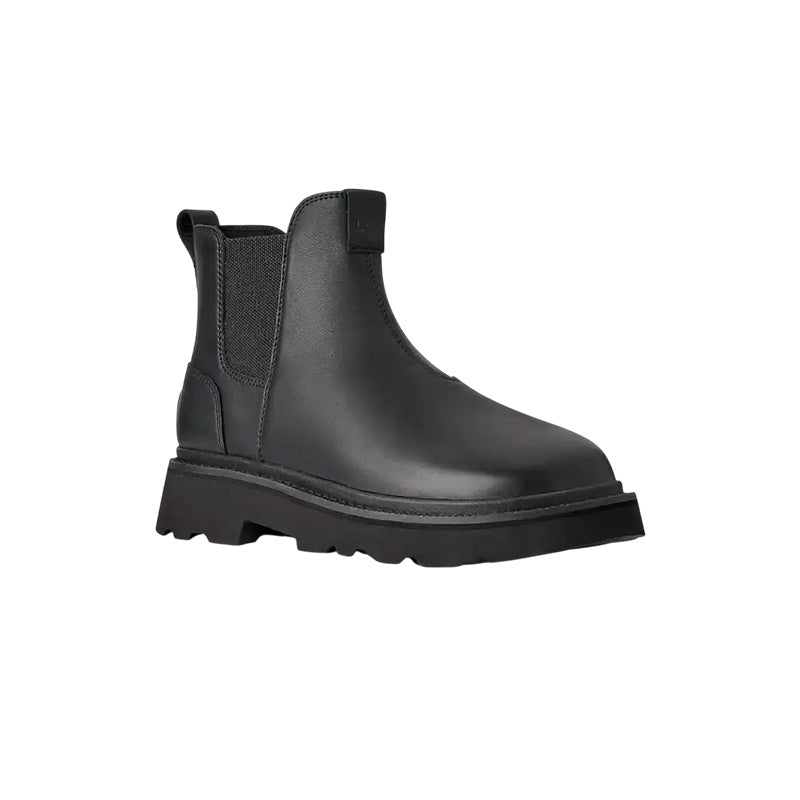 UGG M Chelsea Lug Leather Boots - Black