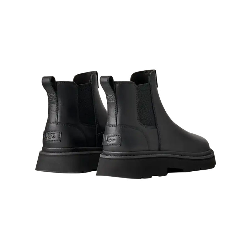 UGG M Chelsea Lug Leather Boots - Black