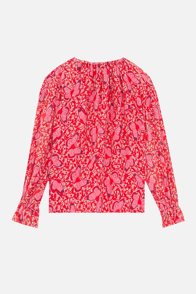 Blusa Ava Farfalla ROJO