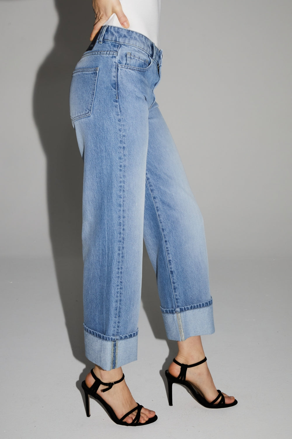 Denim Kate Straight Light Blue Fabriqué Au Portugal