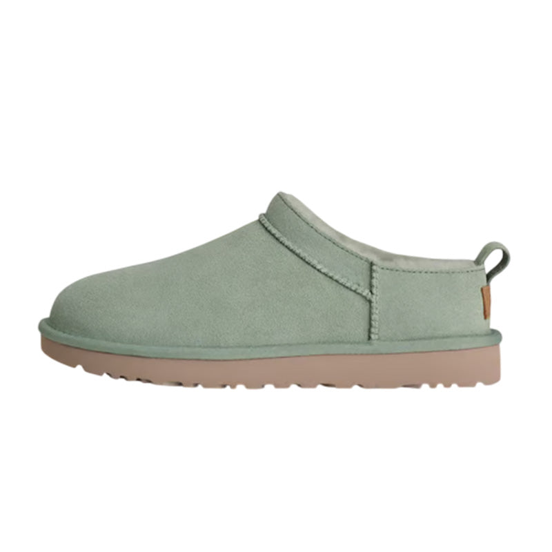 Chaussons Slippers Femme Ugg Classic Micro - Vert, Marron