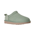Chaussons Slippers Femme Ugg Classic Micro - Vert, Marron