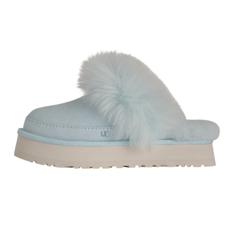 Chaussons Slippers Ugg Disquette Chalet - Bleu Ciel