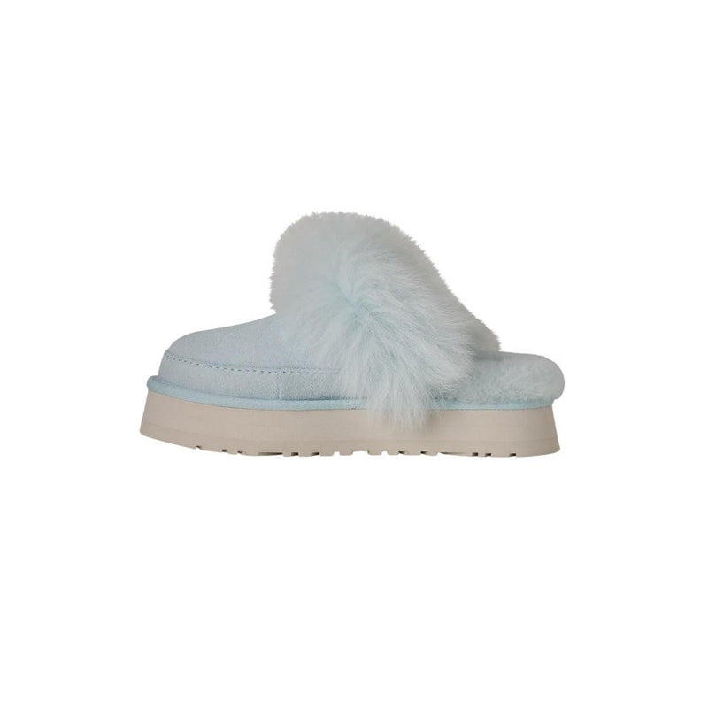 Chaussons Slippers Ugg Disquette Chalet - Bleu Ciel