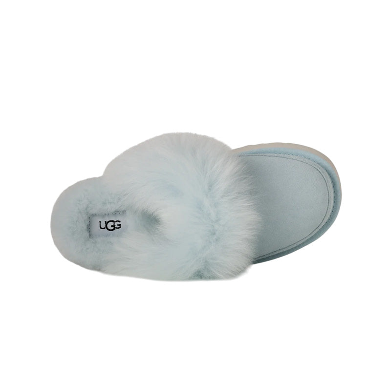 Chaussons Slippers Ugg Disquette Chalet - Bleu Ciel