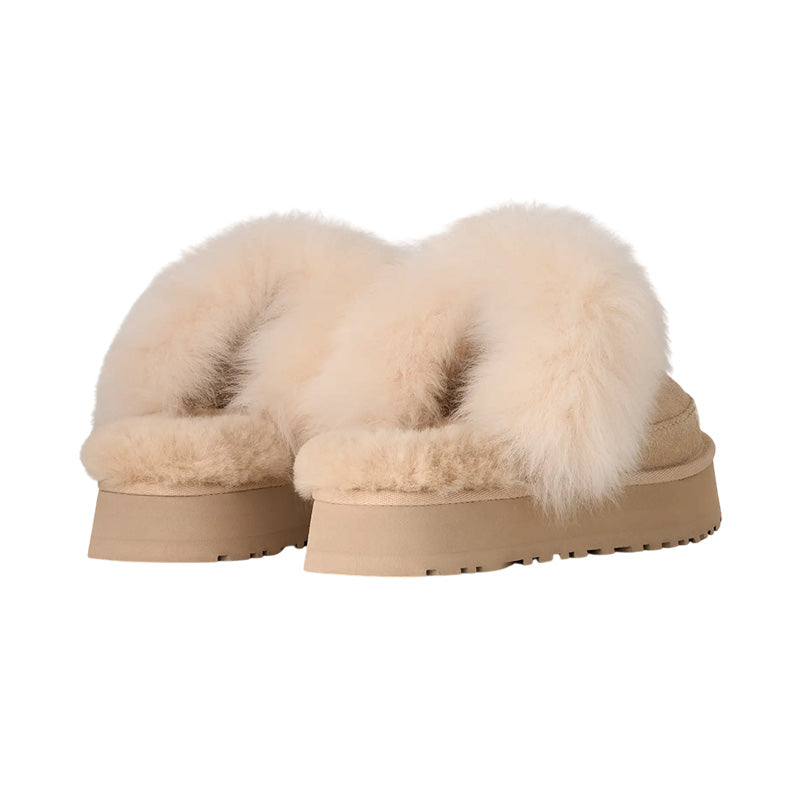 Chaussons Slippers Ugg Disquette Chalet - Beige Clair
