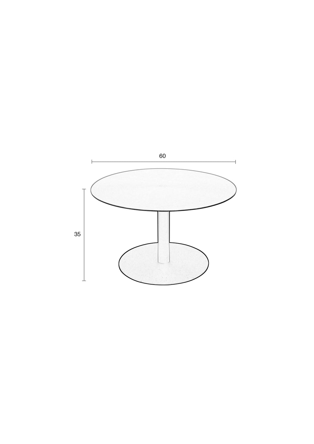 Snow Brushed - Coffee Table - Steel - Satin/Silver