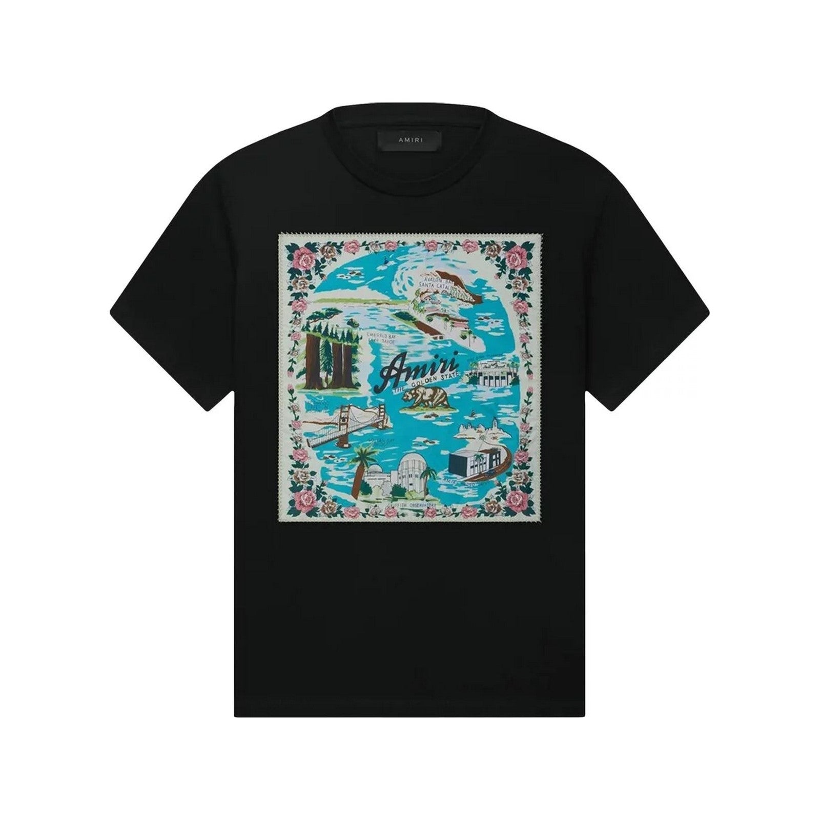 T-Shirt California Hawaiian Black Tshirt - Black - Men