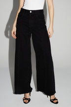 Denim Swiggy Palazzo Black Fabriqué Au Portugal