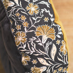 Indies - Coussin Rond - Fusain