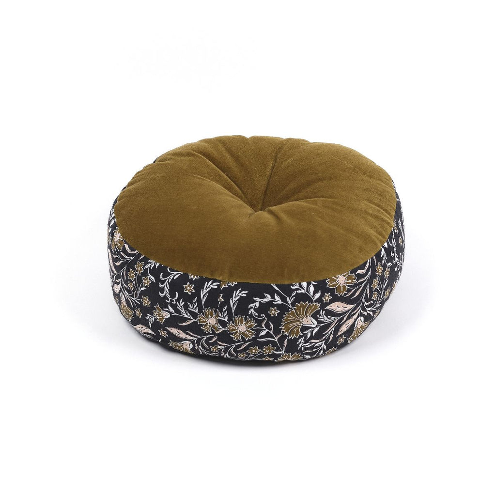 Indies - Coussin Rond - Fusain