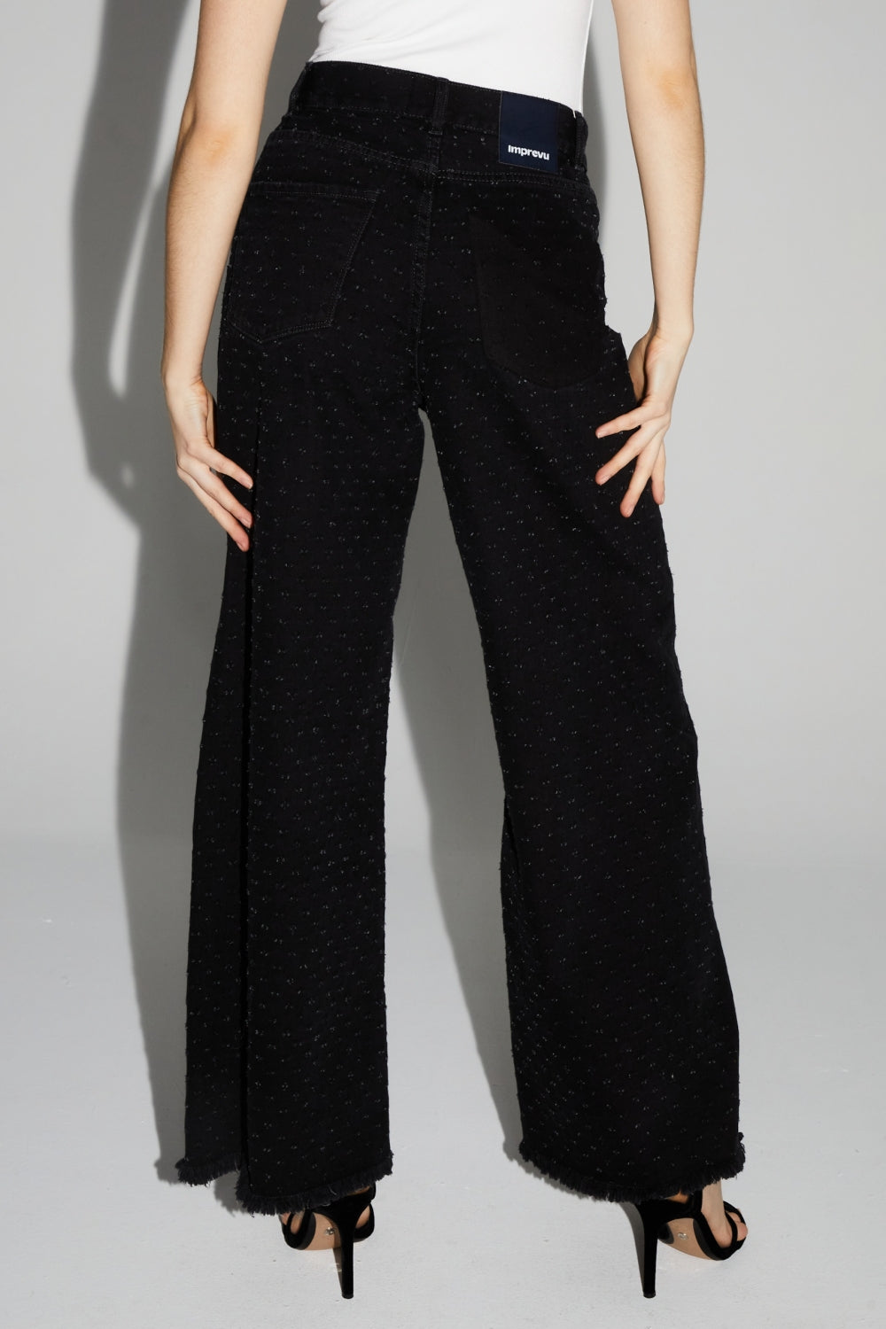Denim Swiggy Palazzo Black Fabriqué Au Portugal