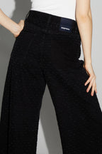 Denim Swiggy Palazzo Black Fabriqué Au Portugal