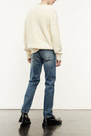 The Kooples - Ecru Cotton Sweater With Patch Detail - Man