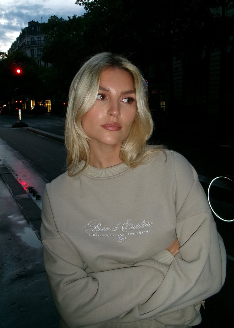 Pull Comfort Zone Crewneck - Taupe