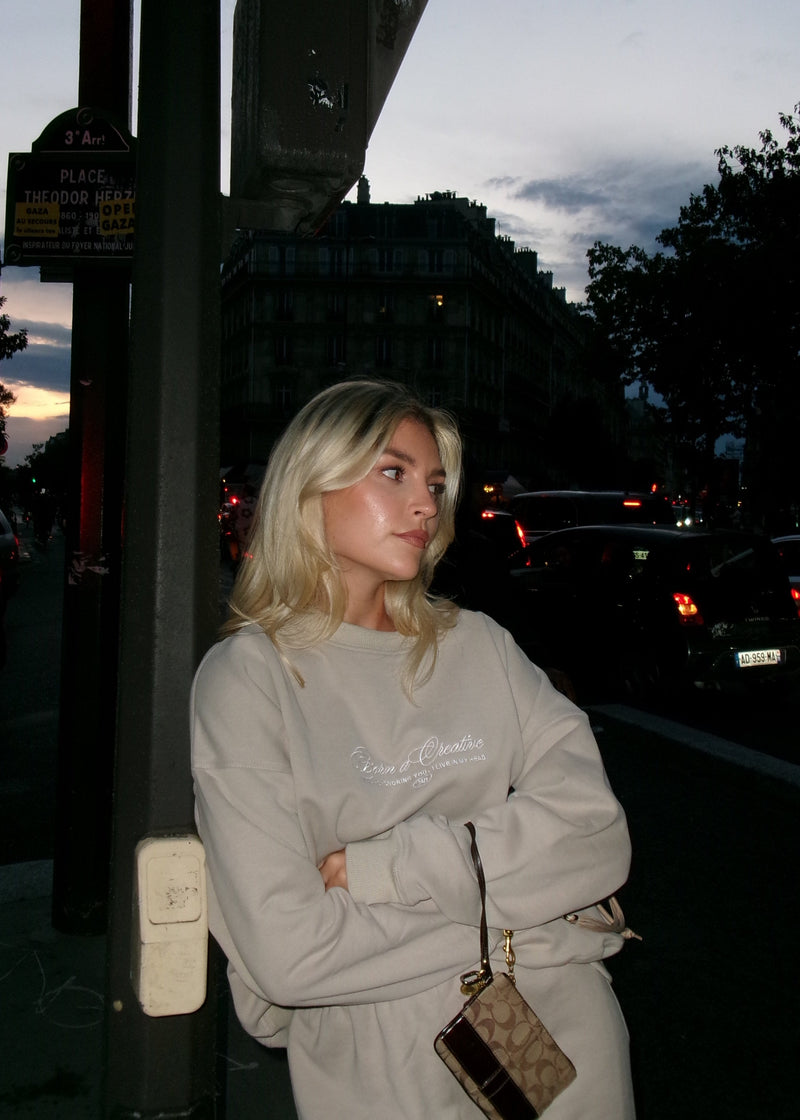 Pull Comfort Zone Crewneck - Taupe