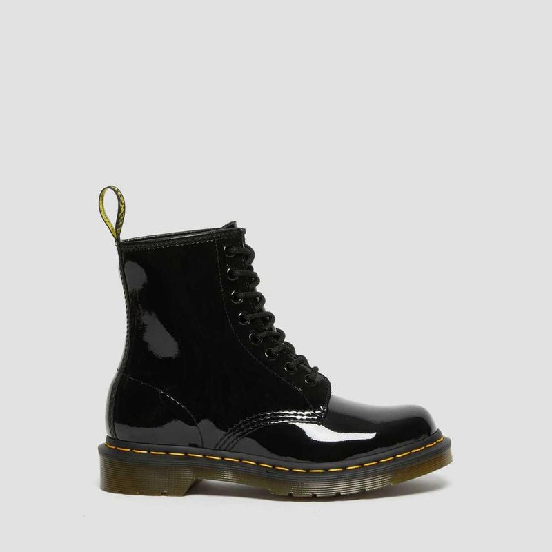 Dr Martens - Botas de charol 1460 - Negro