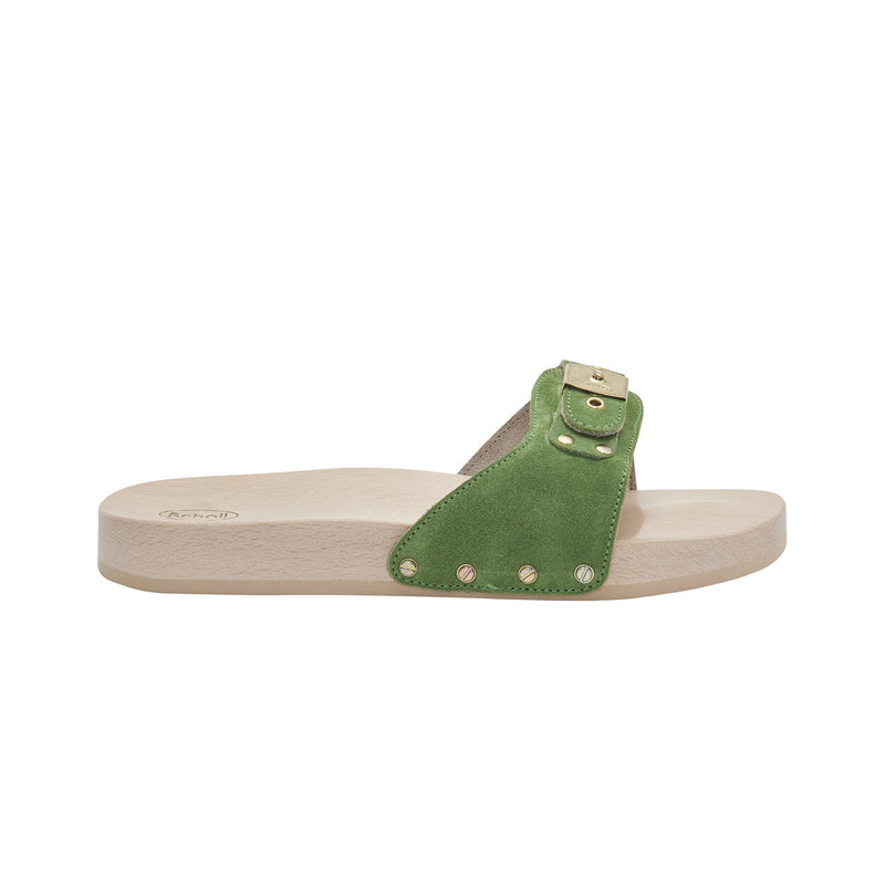 Sandals Scholl Pescura Flat Suede - Green