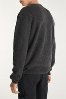The Kooples - Pull Laine Cachemire Grise Col Rond - Homme
