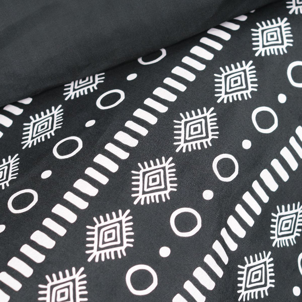 Sunshine - Bed Set Pattern 11.6 - Black