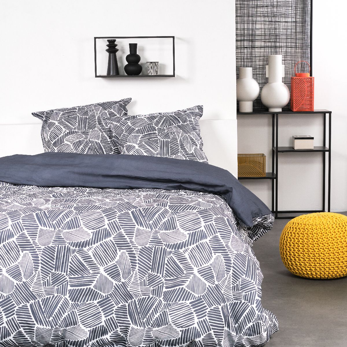 Sunshine - Parure De Lit Motif 11.19 - Gris