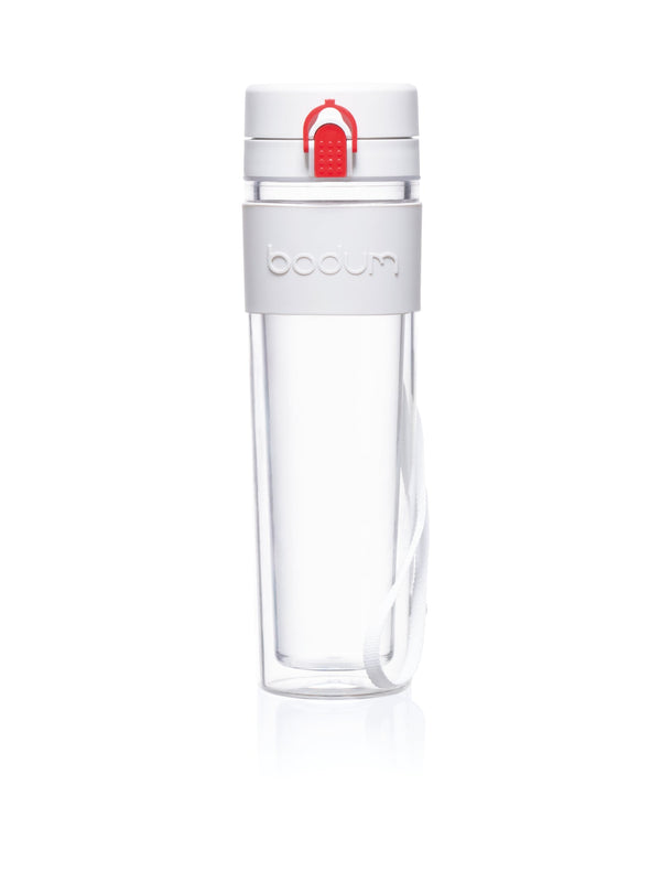 Gourde En Plastique Isotherme Bistro - Blanc
