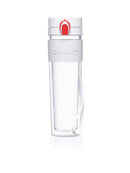 Botella de agua de plástico con aislamiento Bistro - Blanco