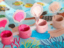 Coffret Peinture Au Numéro - Petit Pinceau - Coral Reef Par Miranda Sofroniou