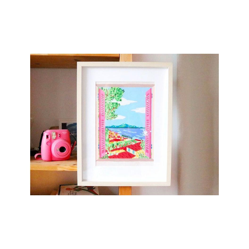 Paint By Number Box - Small Brush - Open Window On Naples By Limistic - Small Brush
