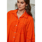 Chemise - Orange - Femme