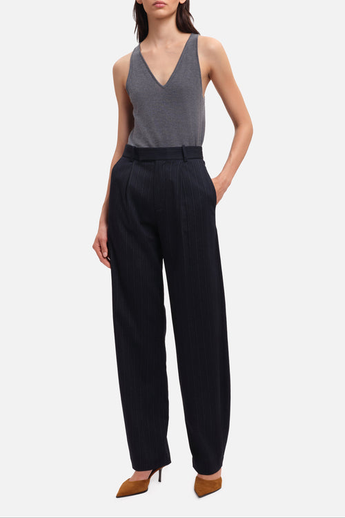 Pantalon Cesare - Navy Stripes