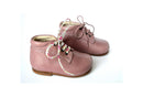 Chaussures Bébé Bottillon À Lacets Fille Athénaïs - Cuir Vieux Rose - Fille