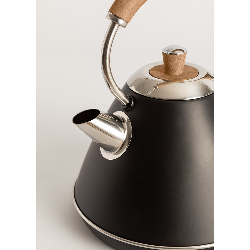 Pack - Petit Grille-Pain Toast Retro + Grande Bouilloire Kettle Retro 1,7L - Noir