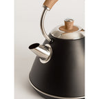 Pack - Petit Grille-Pain Toast Retro + Grande Bouilloire Kettle Retro 1,7L - Noir