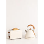 Pack - Small Retro Toaster + Large 1.7L Retro Kettle - Off-White