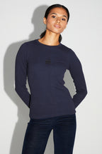 T-Shirt Hugo Navy Moucheté Fabriqué Au Portugal
