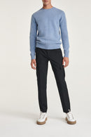 The Kooples - Round Neck Sweater Blue - Man