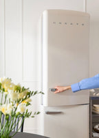 Fridge Stylance 330L - Réfrigérateur Combiné Style Rétro - Blanc Cassé