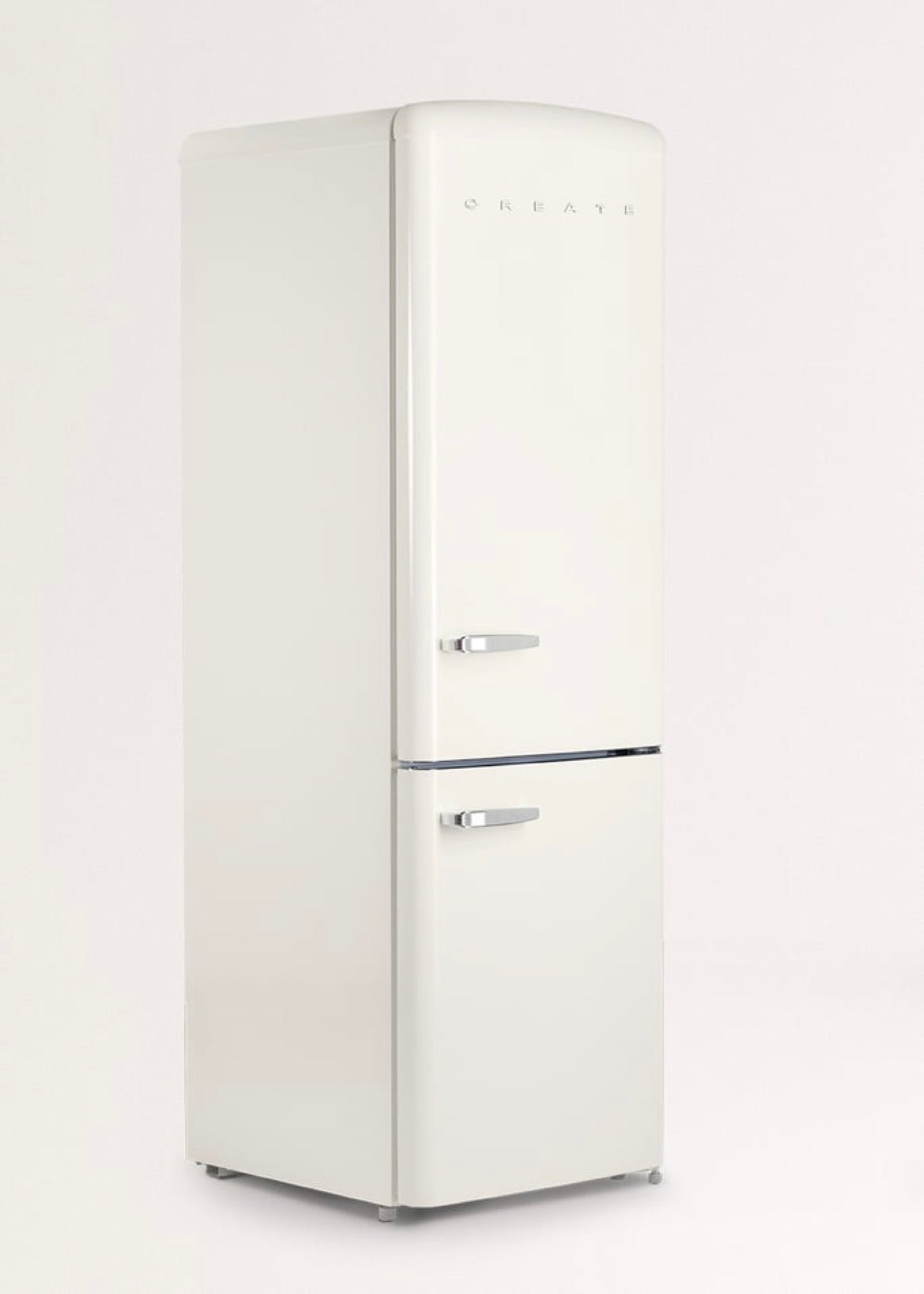 Fridge Stylance 330L - Réfrigérateur Combiné Style Rétro - Blanc Cassé
