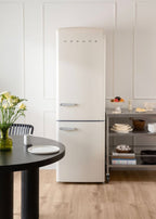 Fridge Stylance 330L - Réfrigérateur Combiné Style Rétro - Blanc Cassé