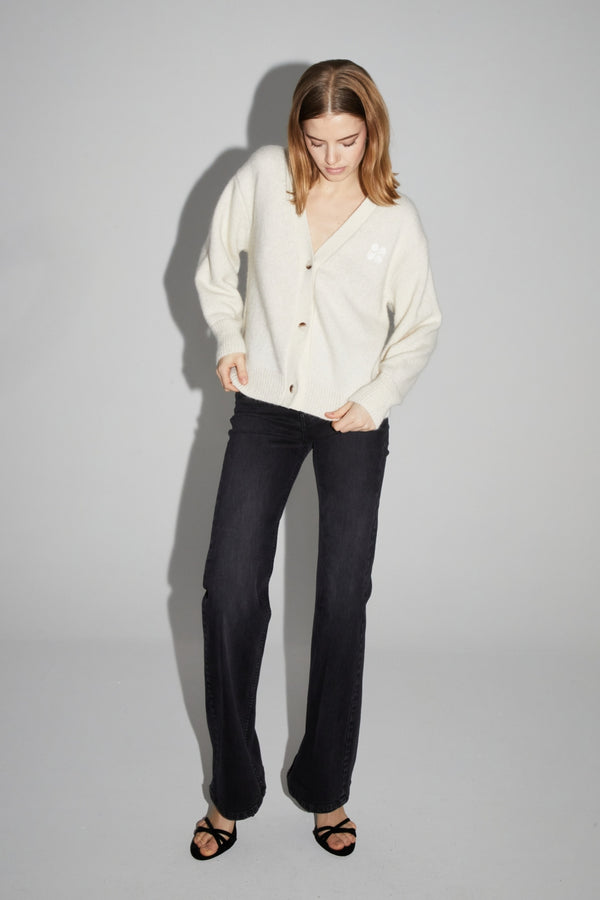 Mira Natural Cardigan 100% Extra Virgin Wool Made in Portugal
