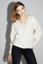 Cardigan Mira Naturel 100% Laine Extra Vierge Fabriqué Au Portugal