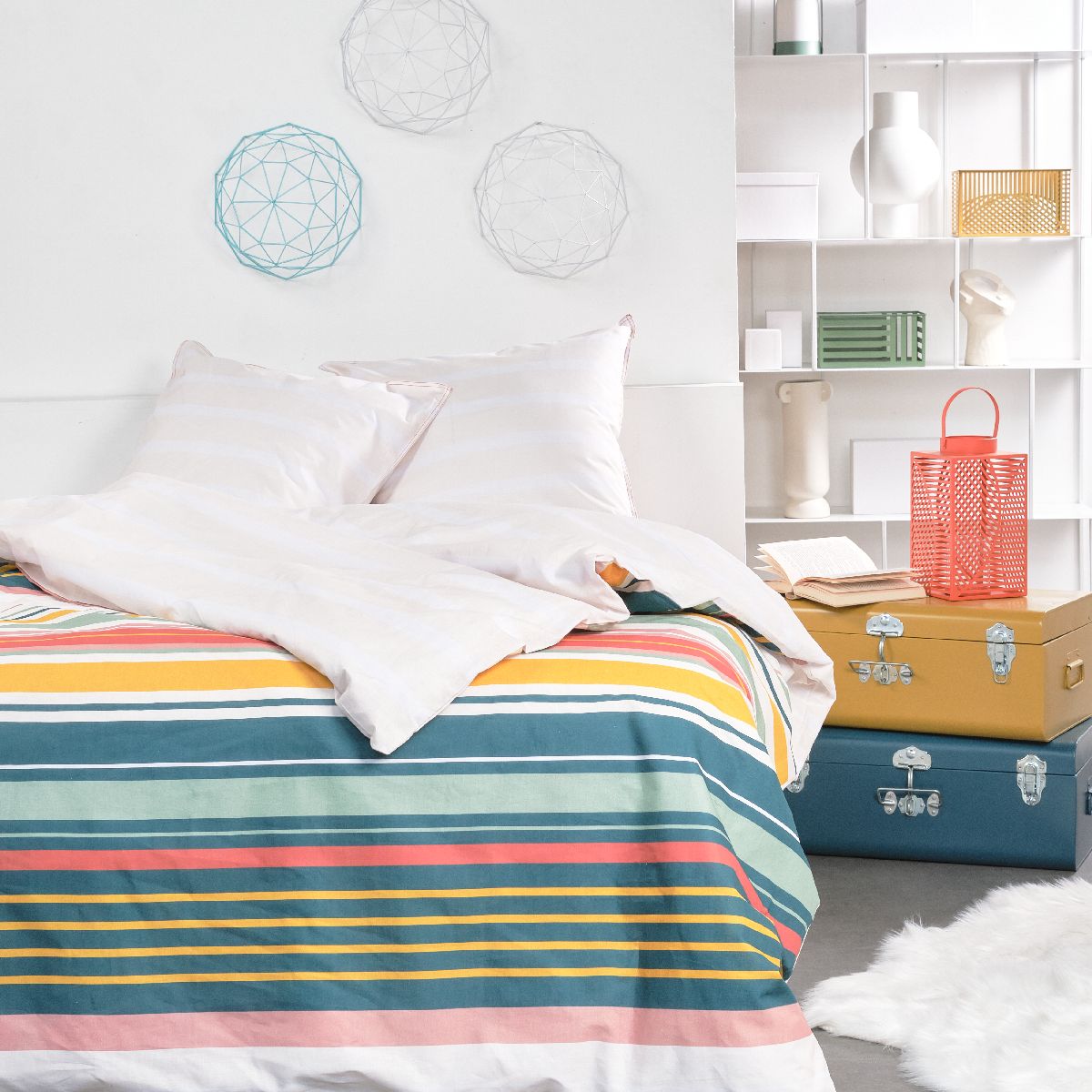 Sunshine - Parure De Lit Motif 11.23 - Blanc