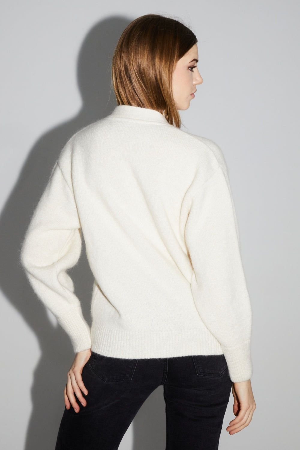 Cardigan Mira Naturel 100% Laine Extra Vierge Fabriqué Au Portugal