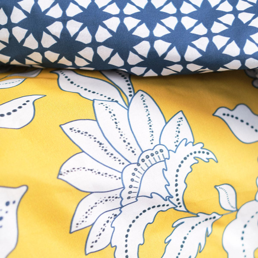Sunshine - Parure De Lit Motif 11.34 - Jaune